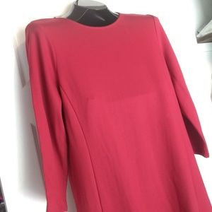 JJill Ponte Knit True Red Dress